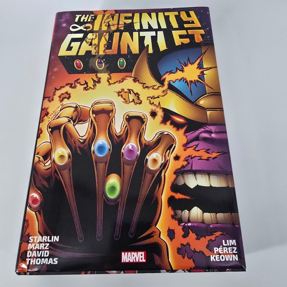 Marvel The Infinity Gauntlet Omnibus Hardcover OS Black Thanos Cosmic Starlin